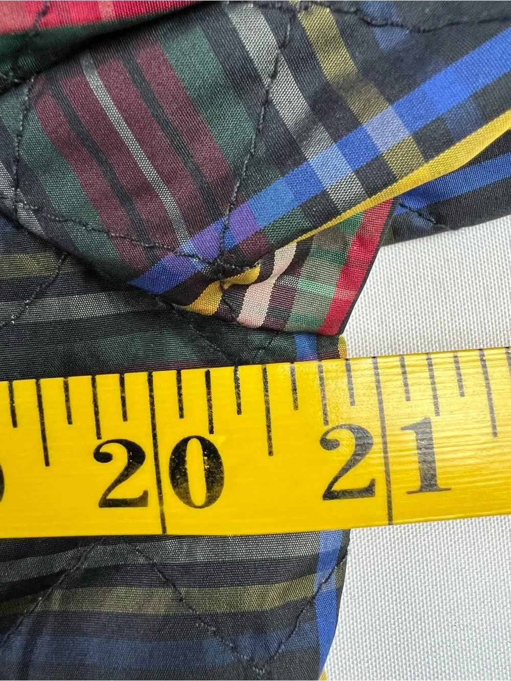 J. Crew Quilted Lady Stewart Tartan Plaid with Braided Trim Collarless Jacket